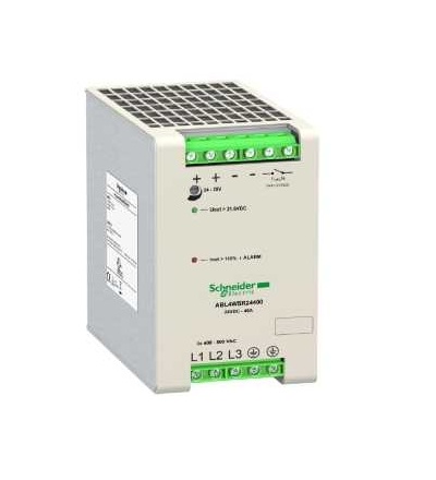 ABL4WSR24400 Regulovaný spínaný zdroj, 3 fáz., 400..500 V AC, 24 V, 40A, Schneider Electric