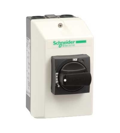 GV2PC01 TeSys GV2, skříňka pro TeSys GV2p/L, černá rukojeť, IP65, Schneider Electric