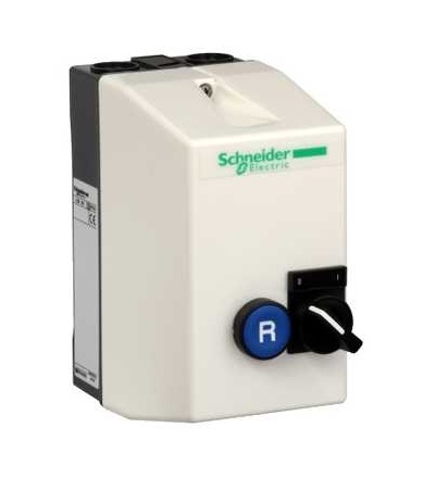 LE1D09P7A13T TeSys LE, spouštěč ve skříňce, 9A, 230 V AC cívka, 2-pol. přepínač+reset, Schneider Electric