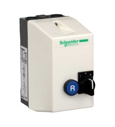 LE1D09M7A09 TeSys LE, spouštěč ve skříňce, 9A, 24 V AC cívka, 3-pol. přepínač+reset, Schneider Electric