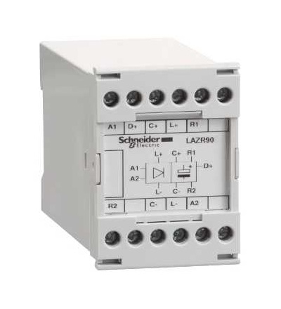 LAZR90Q TeSys D & F, kapacitní zpoždění při vypnutí zař., 380....440V, 50/60 Hz, Schneider Electric
