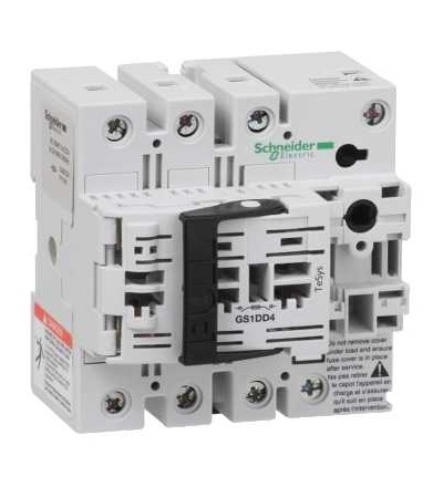 GS1DD4 Tělo pojistkového odpínače GS1, TeSys GS, 3p+N, NFC, 32A, Schneider Electric
