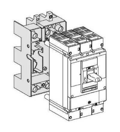 32562 2 krátké kryty svorek-3p-pro NS400..630, Schneider Electric