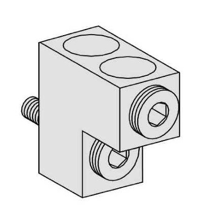 32482 4 svorky pro neup. kabely 2x35..240mm2 a 3mezimezifáz.přepážky-pro NS400..630, Schneider Electric