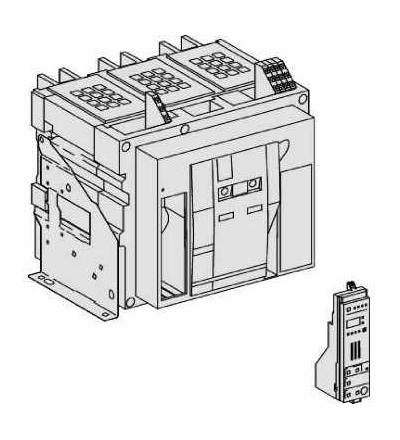 48009 Jistič Masterpact NW08H2, 800A, 4p, pevný, bez jednotky spouští, Schneider Electric