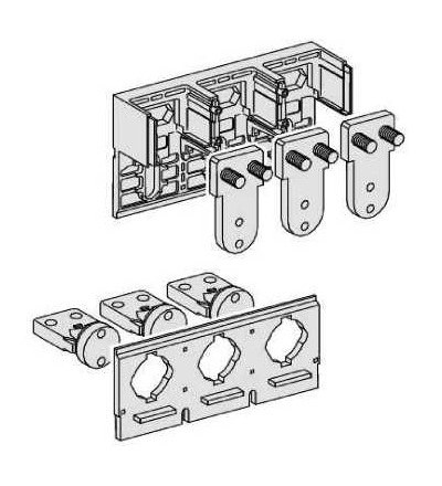 33613 Přední připojení spodní montáž, 4p, pro NS 1600, Schneider Electric