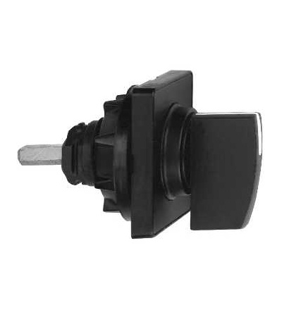 KBC1H41 Ovl. hlavice 45x45mm, kovová barva, černá rukojeť, 0, 1, Schneider Electric