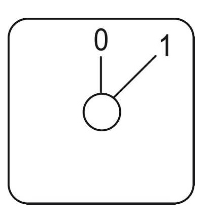 KZ18041L štítek pro vačkový spínač0, 1, 45x45mm, Schneider Electric
