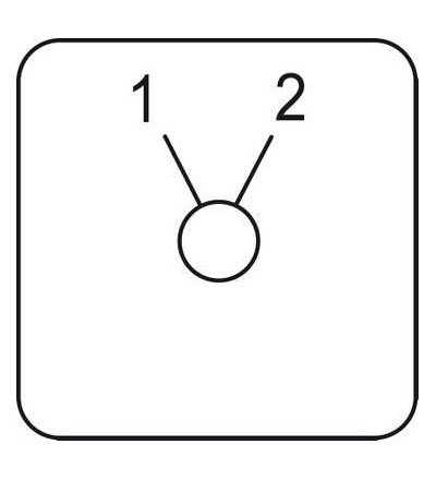 KZ18061L štítek pro vačkový spínač 1 až 2, 45x45mm, Schneider Electric