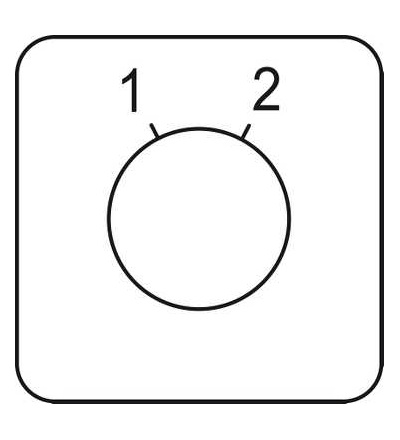 KZ18061 štítek pro vačkový spínač 1 až 2, 45x45mm, Schneider Electric