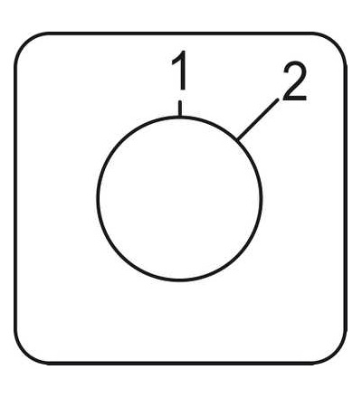 KZ18415 štítek pro vačkový spínač 1 až 2, 45x45mm, Schneider Electric