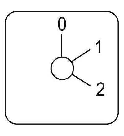 KZ18630L štítek pro vačkový spínač 0 až 2, 45x45mm, Schneider Electric
