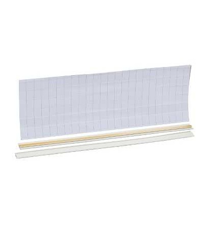 08903 Prisma Plus, G & P System, 12 držáků samolepících štítků, Š=432mm, V=24mm, Schneider Electric