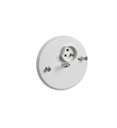 189505200 Zásuvka s lustr hákem pro S a Fi, bílá, (balení 5ks), Schneider Electric