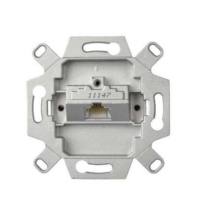 665128 ELSO Inserts, data socket, flush, 1 outlet RJ45 Cat5e STP, Schneider Electric