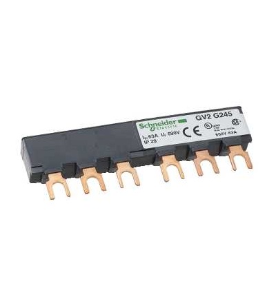 GV2G245 TeSys GV2, 3p sběrnice, 63A, 2 vývody, 45mm rozteč, Schneider Electric
