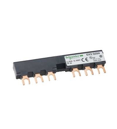 GV2G254 TeSys GV2, 3p sběrnice, 63A, 2 vývody, 54mm rozteč, Schneider Electric