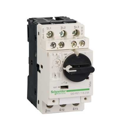 GV2P07AE11TQ Spouštěč motoru 1,6-2,5A s aditivem, Schneider Electric