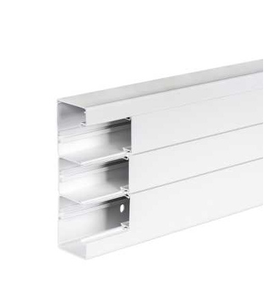 ISM10500P Parapetní kanál+přední víko 3-kom, 185x55 bílý, L 1x2m, Schneider Electric