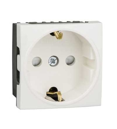 ETK21045E Ultra 45x45 zásuvka 230V, 16A, SCHUKO, bílá, Schneider Electric