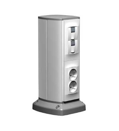 ISM20202 OptiLine 45-obslužný sloupek-dvoustranný-natural, Schneider Electric