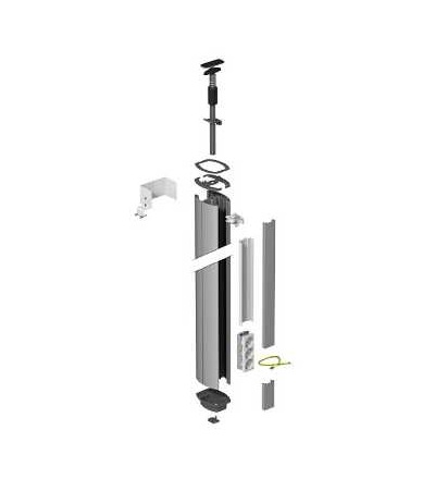 ISM20111 OptiLine 45-obslužný sloup-dvoustranný-bílá-3500...3900mm, Schneider Electric