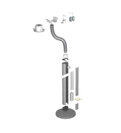 ISM20119 OptiLine 45-obslužný sloup-dvoustranný-bílá-2900mm, Schneider Electric