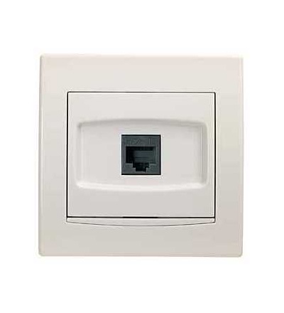 AYA4700123 Zásuvka datová kat.6 UTP, 1xRJ45, cream, Schneider Electric