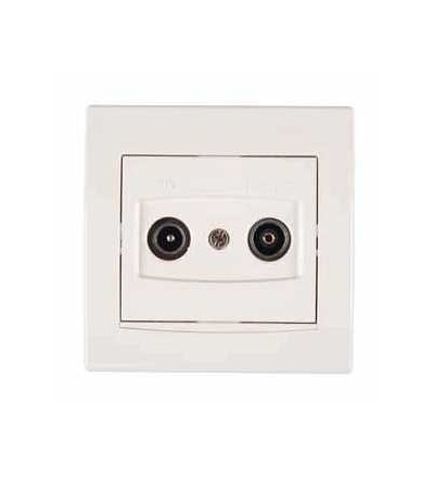 AYA3300223 Zásuvka TV-R průběžná 8dB, cream, Schneider Electric