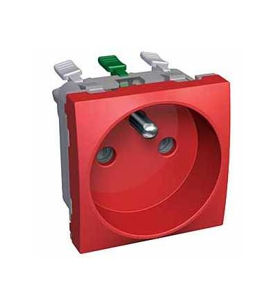 ALB45278 Zásuvka 2P+PE,16A,230V, bezšroubová, červená, Schneider Electric