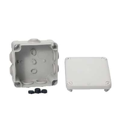 ENN05005 Mureva, inst. krabice 105x105x55, RAL 7035, průchodky, Schneider Electric