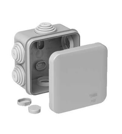 IMT35090 Mureva BOX, junction box, 6 grommets, 70x70x40mm, without terminal, Schneider Electric