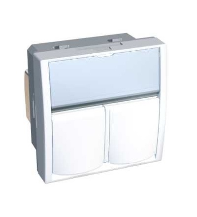 ALB44326N Datová zásuvka Actassi S-One 2xRJ45, kat. 5, UTP, Schneider Electric