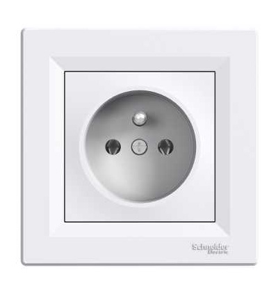 EPH2800121 Asfora, zásuvka 2p+PE, 16A, bílá, Schneider Electric