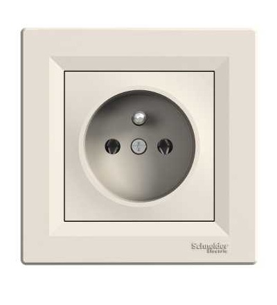 EPH2800123 Asfora, zásuvka 2p+PE, 16A, krémová, Schneider Electric