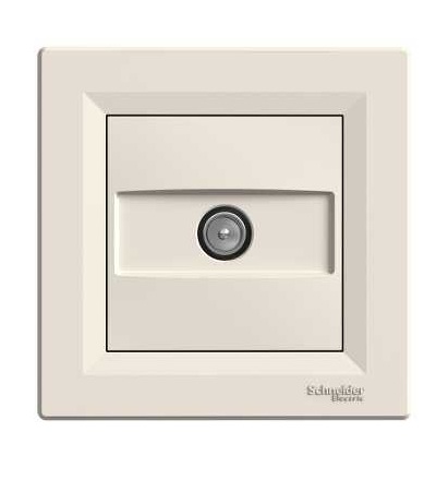 EPH3200323 Asfora, zásuvka TV, průběžná, 8 dB, krémová, Schneider Electric