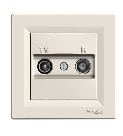 EPH3300323 Zásuvka TV-R, průběžná, krémová, Schneider Electric