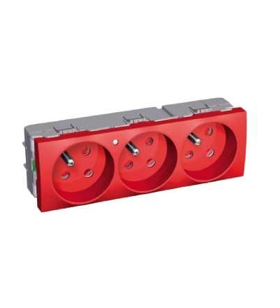 ALB45237 Altira, 3xzás.2p+E 45o-clonky-nezáměnná, červená, Schneider Electric