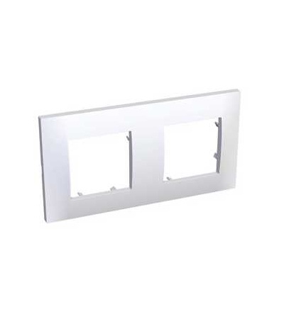 ALB45652 Altira, krycí rámeček, dvojitý horiz., bílý, 71mm, Schneider Electric