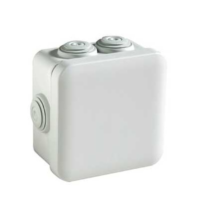 ENN05004 Mureva, inst. krabice 80x80x45, RAL 7035, průchodky, Schneider Electric