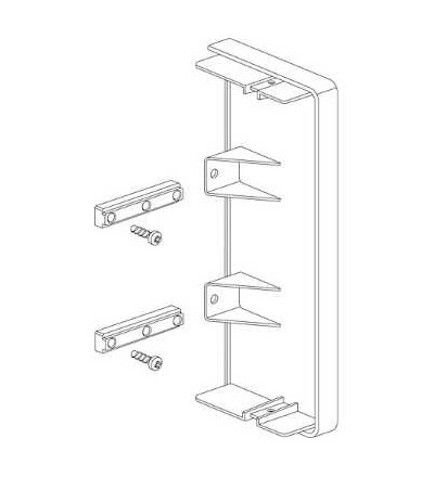 ISM10354 OptiLine 45-koncový díl-PC/ABS-Alu, Schneider Electric