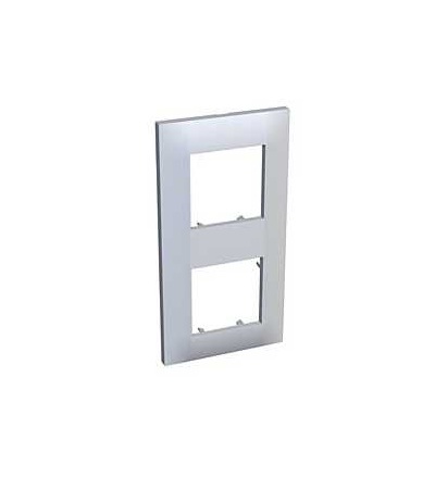 ALB45655 Altira, krycí rámeček, dvojitý vert.-bílý-71mm, Schneider Electric