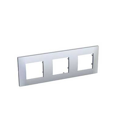 ALB45657 Altira, krycí rámeček, trojitý horiz., bílý, 71mm, Schneider Electric