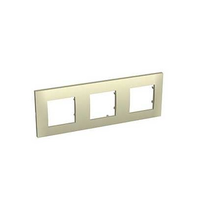 ALB45717 Altira, krycí rámeček, trojitý horiz., mramor, 71mm, Schneider Electric