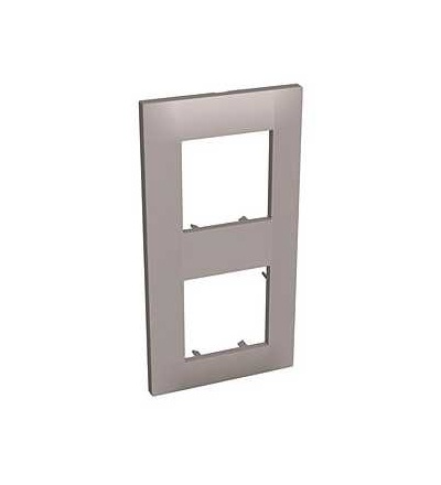 ALB45725 Altira, krycí rámeček dvojitý vert., granit, 71mm, Schneider Electric