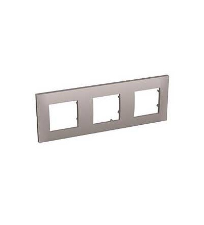 ALB45727 Altira, krycí rámeček, trojitý horiz., granit, 71mm, Schneider Electric