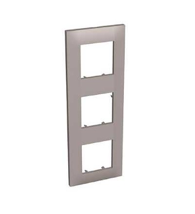 ALB45729 Altira, krycí rámeček, trojitý vert., granit, 71mm, Schneider Electric