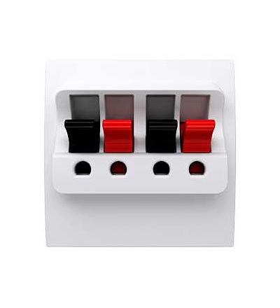 ALB45388 Altira, dvojitá reproduktorová zásuvka, bílá, Schneider Electric