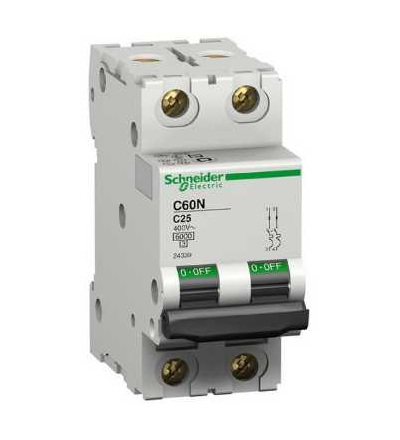 24341 Modulární jistič C60N, 2p, 40A, char. C, Schneider Electric