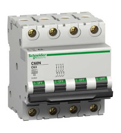 24366 Modulární jistič C60N, 4p, 32A, char. C, Schneider Electric